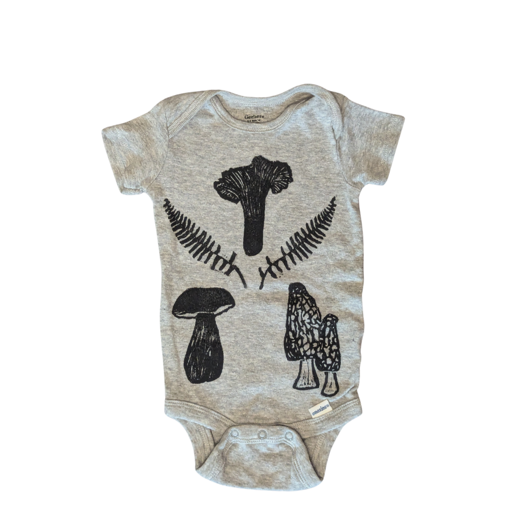 Foraged Magic Tiny Human Tee - Grey