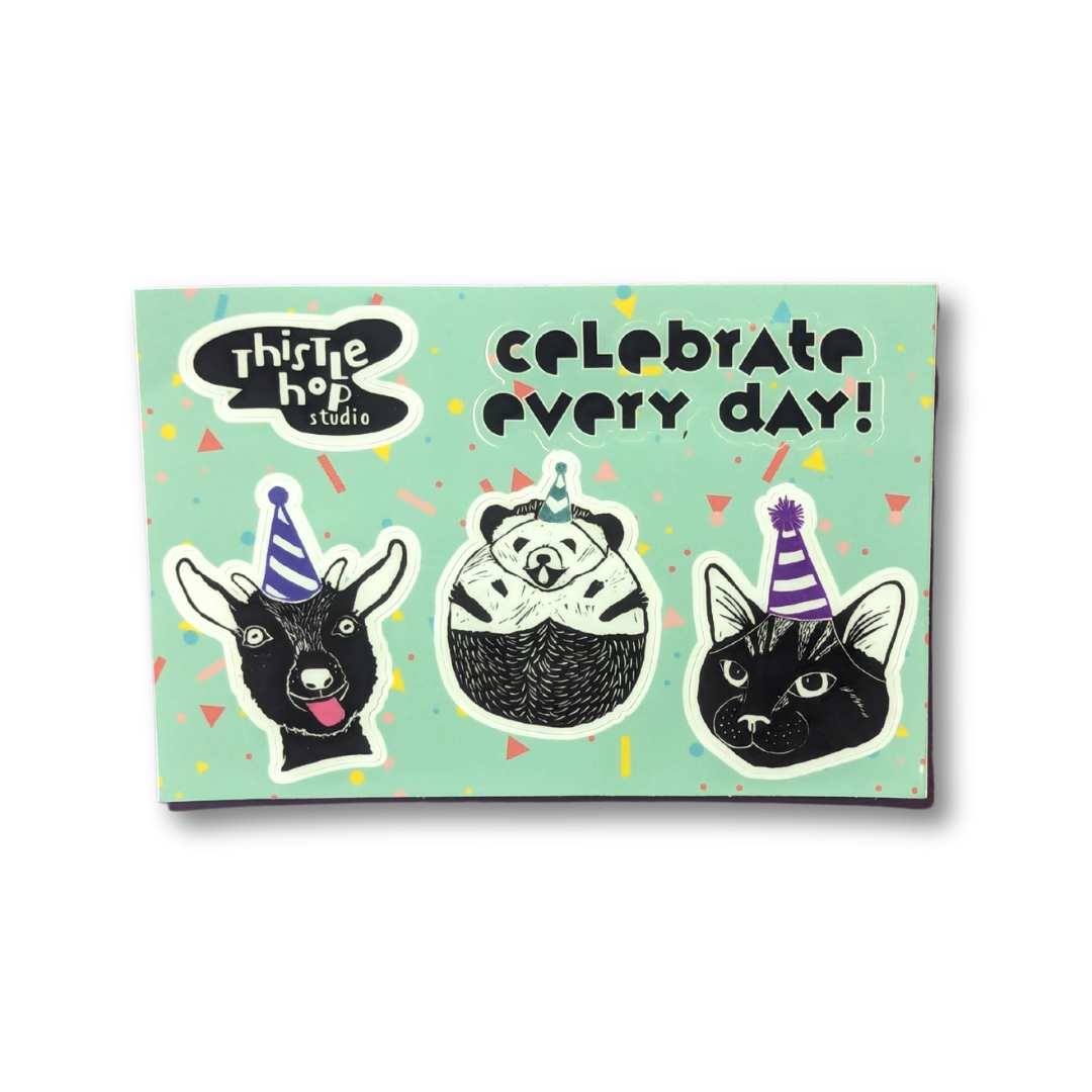 Celebrate the Day Sticker Sheet