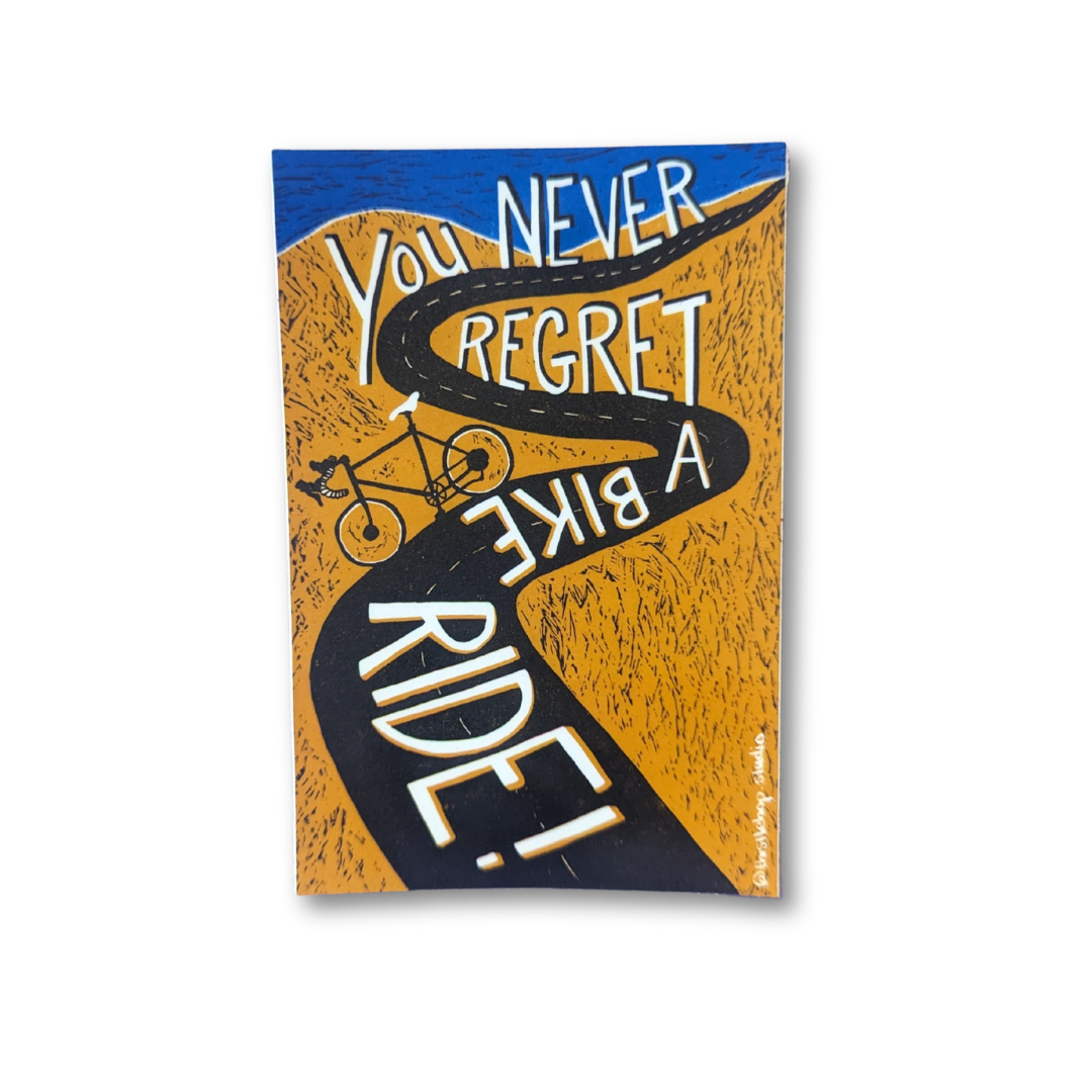 Bike Ride Sticker - Rectangle Vinyl