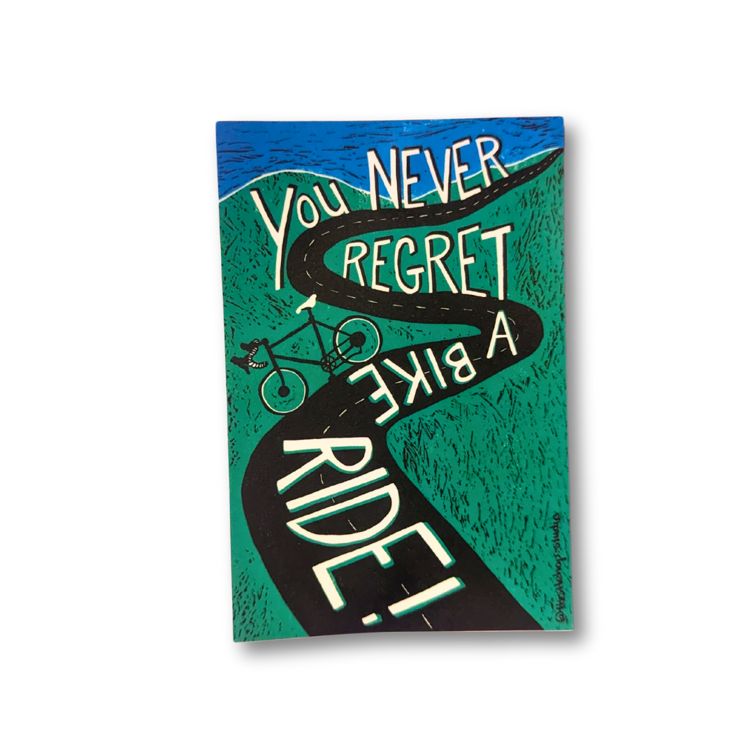 Bike Ride Sticker - Rectangle Vinyl