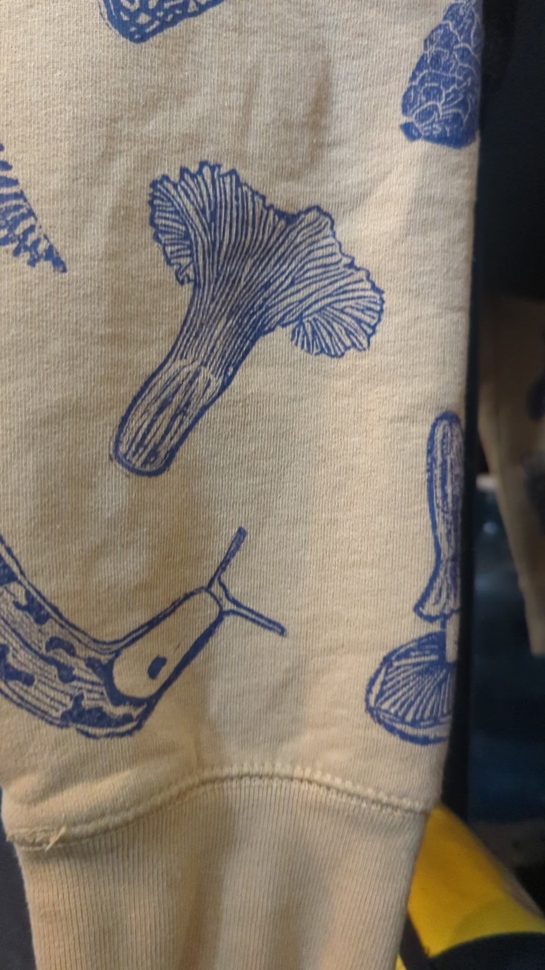 Forest Floor Block-printed Sleeve Crewneck