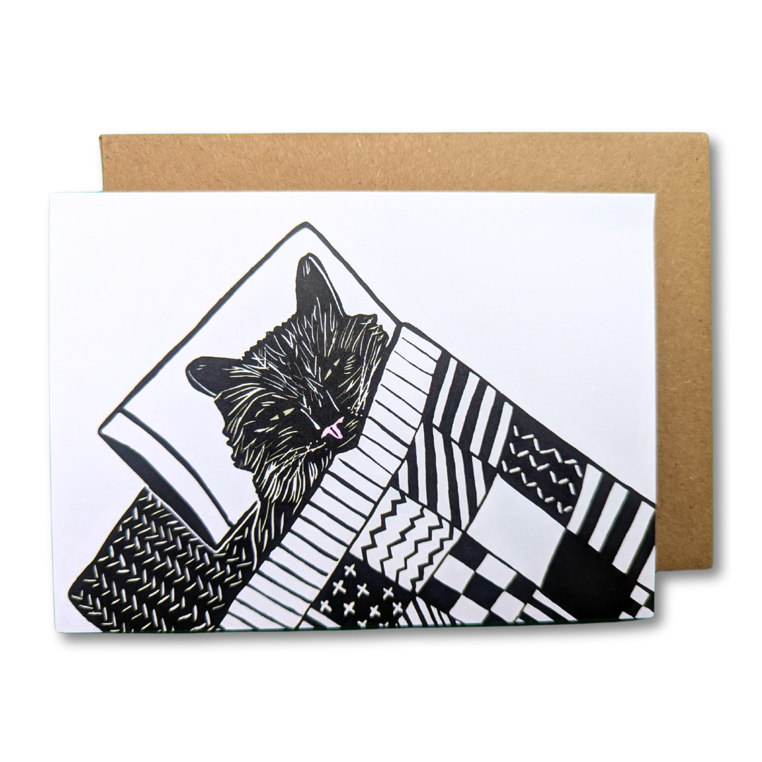 Cozy Kitty Greeting Card