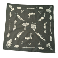 Forest Floor Screenprinted Bandana
