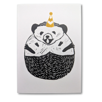 Party Hedgehog Greeting Card