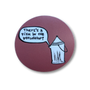 Fish in the Percolator Sticker - Circle Vinyl