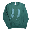 Fishing Lure Block-printed Crewneck