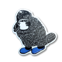 Cozy Beaver Sticker - Die Cut Vinyl