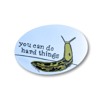 Pep Talk Banana Slug Sticker - Oval Vinyl