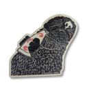 Pizza Otter Sticker - Die Cut Wood
