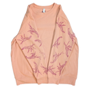 Shrimp Block-printed Sleeve Crewneck