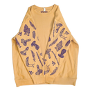 Forest Floor Block-printed Sleeve Crewneck