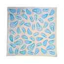Oyster Shell Screenprinted Bandana