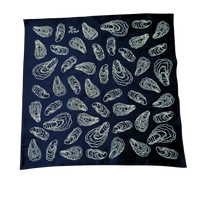 Oyster Shell Screenprinted Bandana