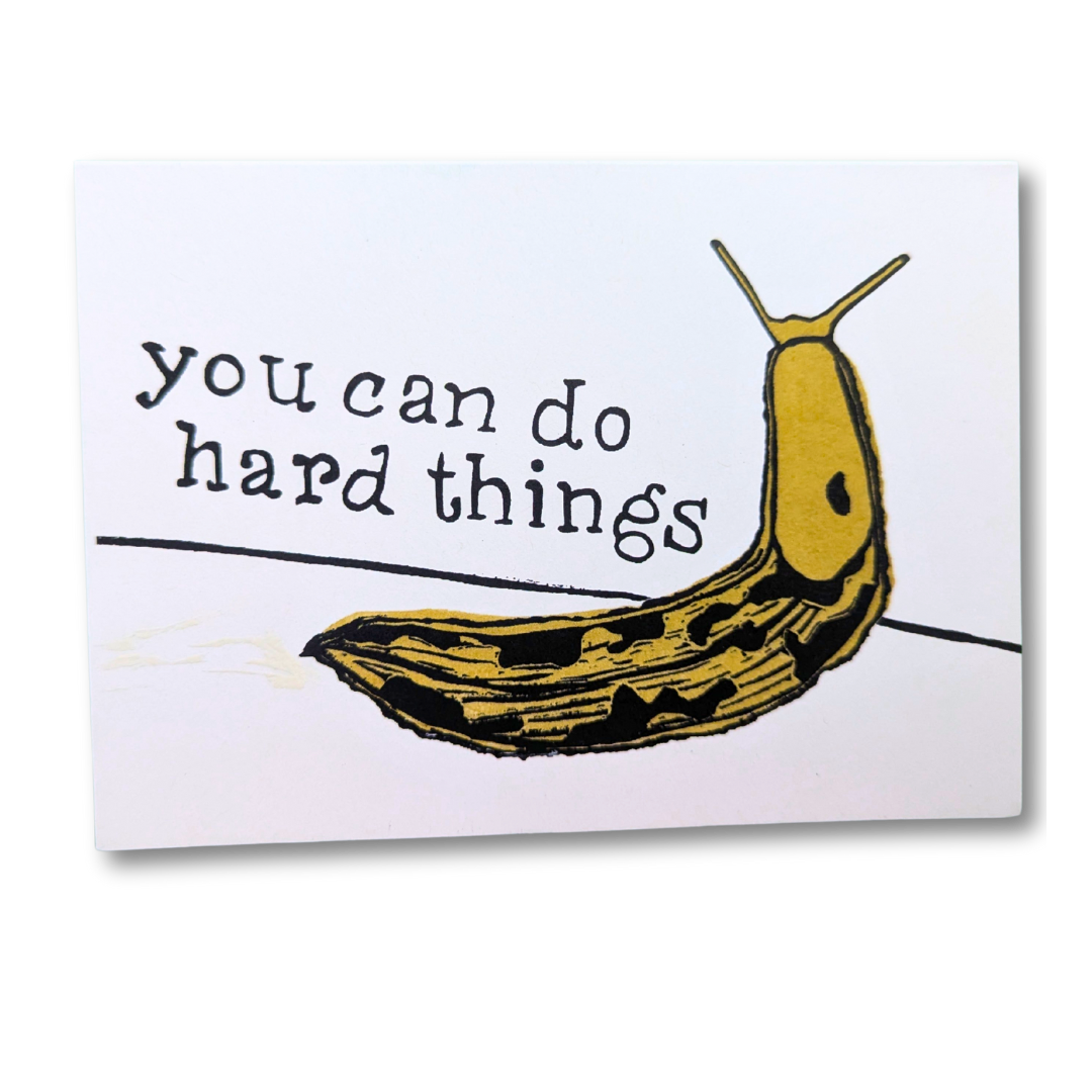 Pep Talk Banana Slug Greeting Card