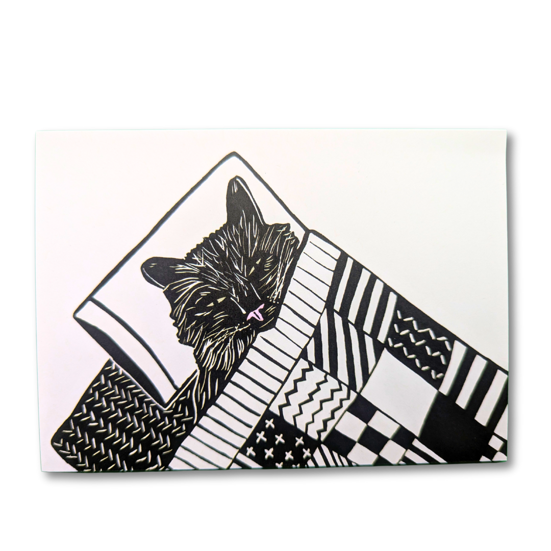 Cozy Kitty Greeting Card