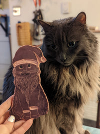 Santa Cat Greeting Card