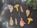 Razor Clam Wearing Scarf Ornament