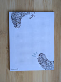 Gossip Otters Recycled Notepad