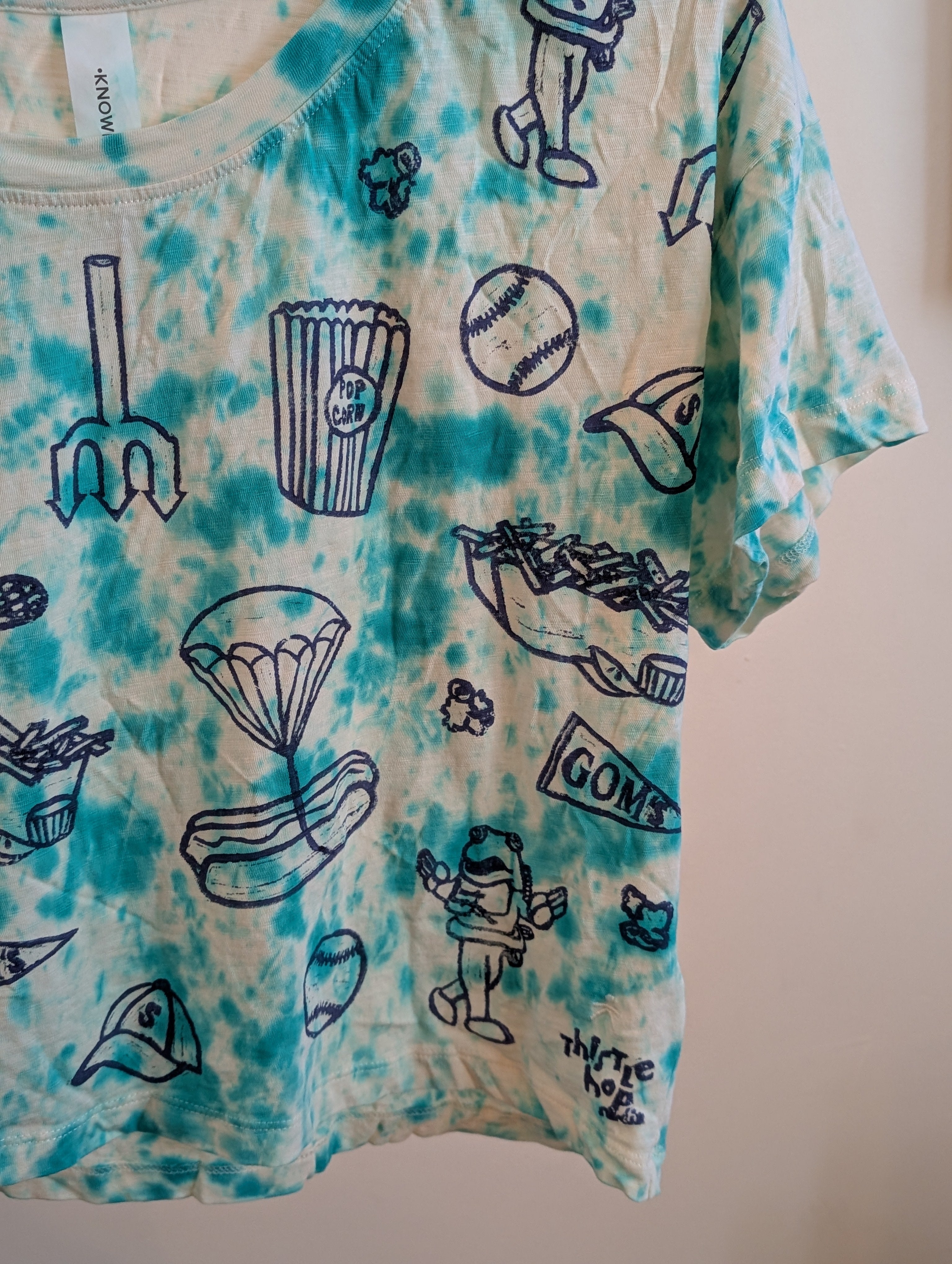 Special Edition: Tie-Dyed Ballpark Days Crop Tee