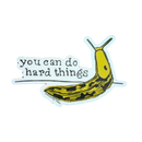 Pep Talk Banana Slug Sticker - Die-cut Vinyl