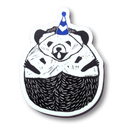 Party Hedgehog Sticker - Die Cut Vinyl