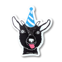 Party Goat Sticker - Die Cut Vinyl