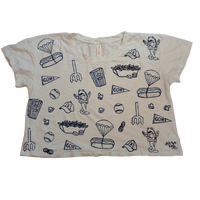 Ballpark Days Crop Tee
