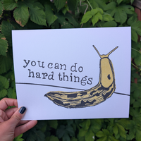 Pep Talk Banana Slug Print
