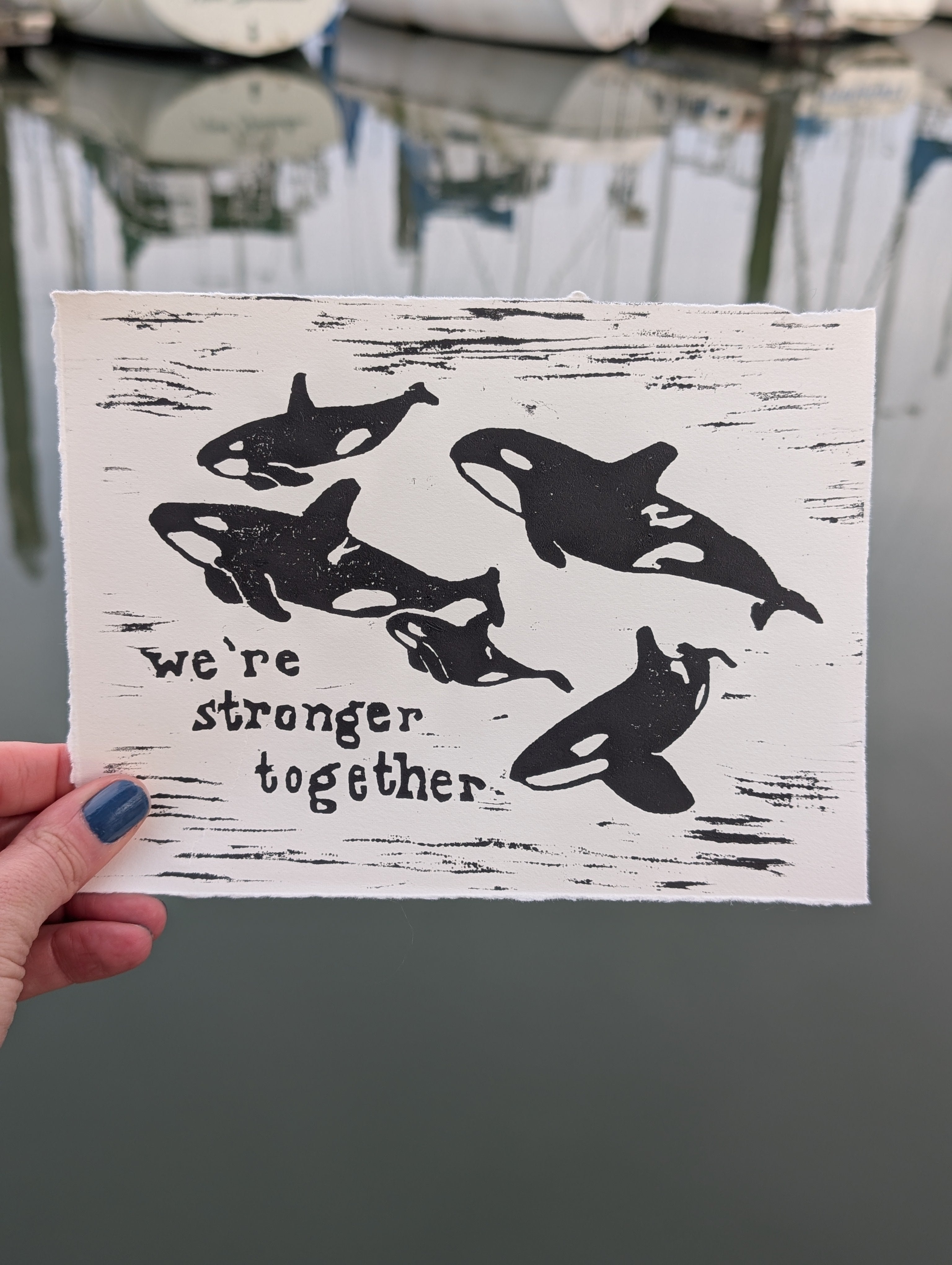 We're Stronger Together Original Print